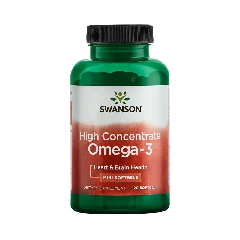 SWANSON High Concentrate Omega 3 - 570 mg (120 kaps.)