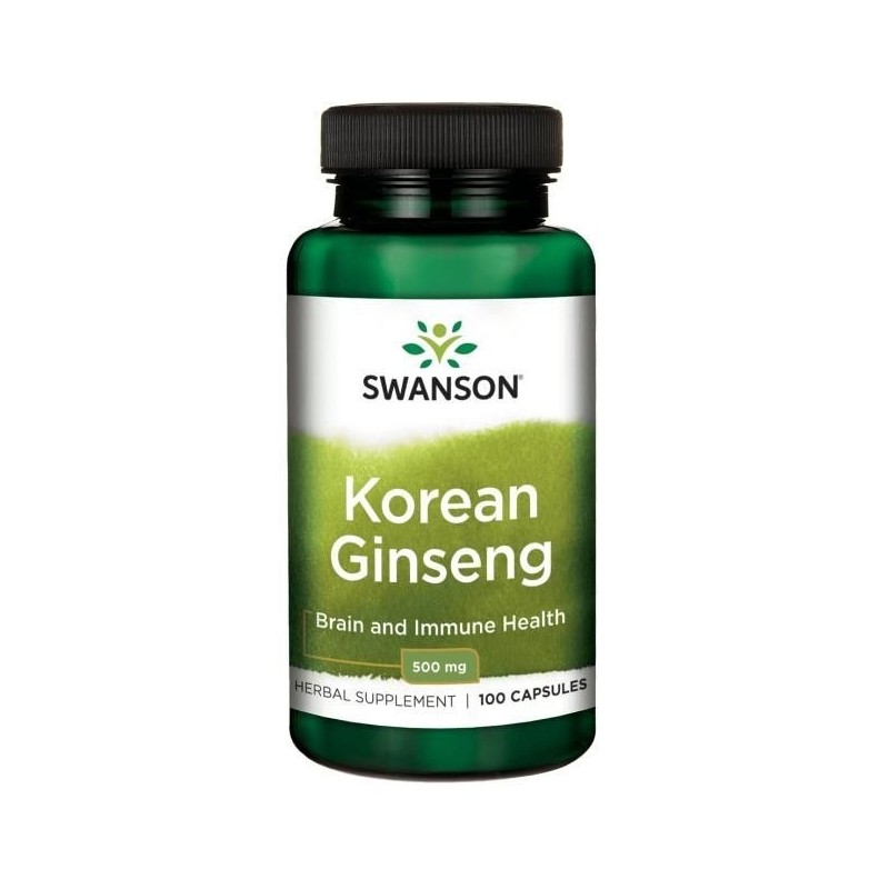 SWANSON Korean Ginseng 500 mg (100 kaps.)