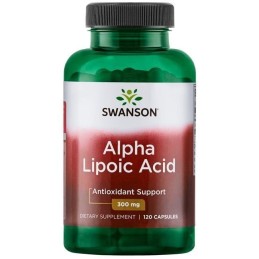 SWANSON Kwas alfa liponowy 300 mg, ALA (120 kaps.)