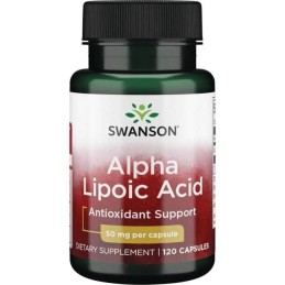SWANSON Kwas alfa liponowy 50 mg, ALA (120 kaps.)