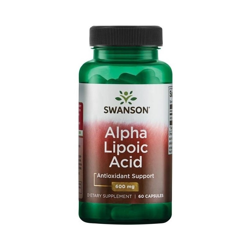 SWANSON Kwas alfa liponowy 600 mg, ALA (60 kaps.)