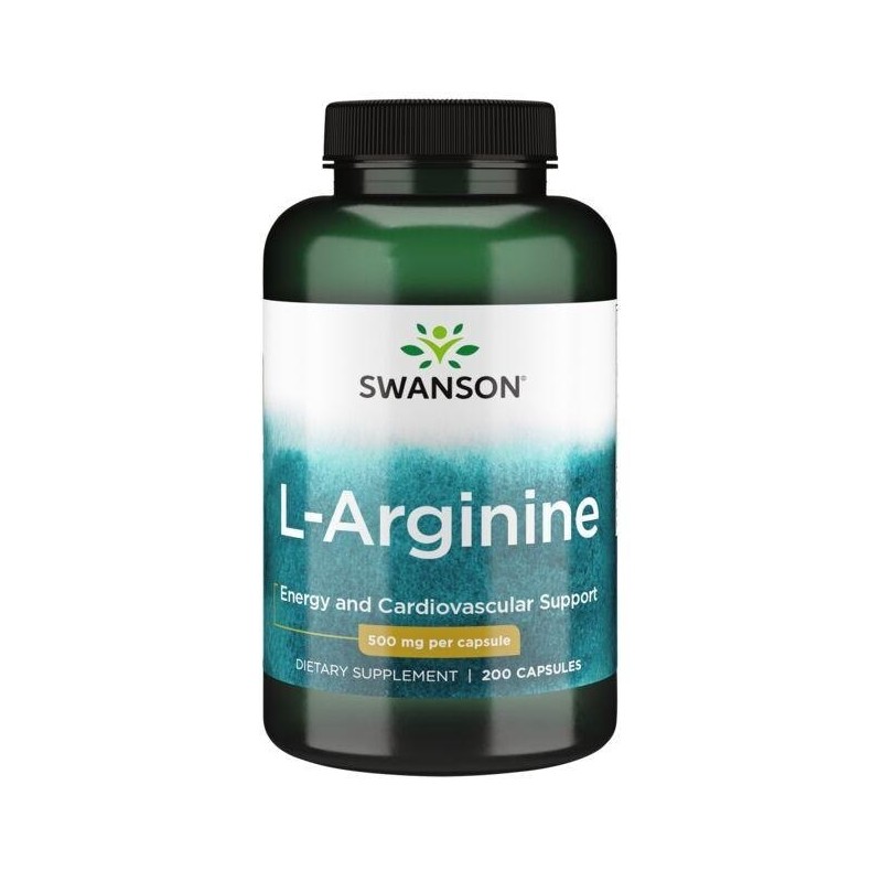 SWANSON L-Arginine 500 mg (200 kaps.)