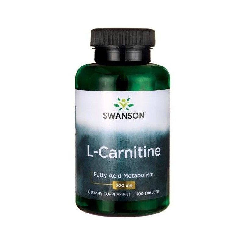 SWANSON L-Carnitine - L-karnityna 500 mg (100 tabl.)