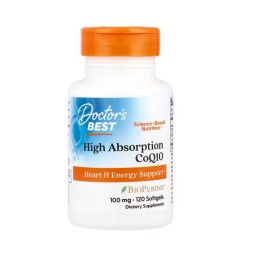 DOCTOR'S BEST Koenzym Q10 100 mg i Piperyna BioPerine (120 kaps.)