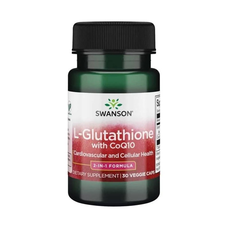 SWANSON L-glutation + koenzym Q10 (30 kaps.)