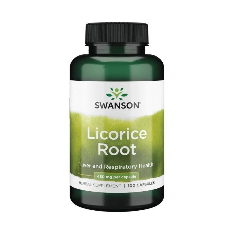 SWANSON Licorice - Lukrecja 450 mg (100 kaps.)
