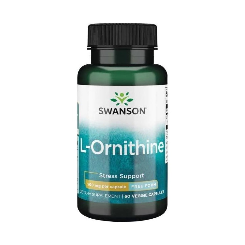 SWANSON L-Ornityna 500 mg (60 kaps.)