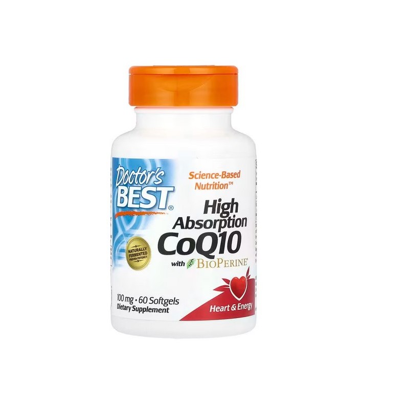 DOCTOR'S BEST Koenzym Q10 100 mg i Piperyna BioPerine (60 kaps.)