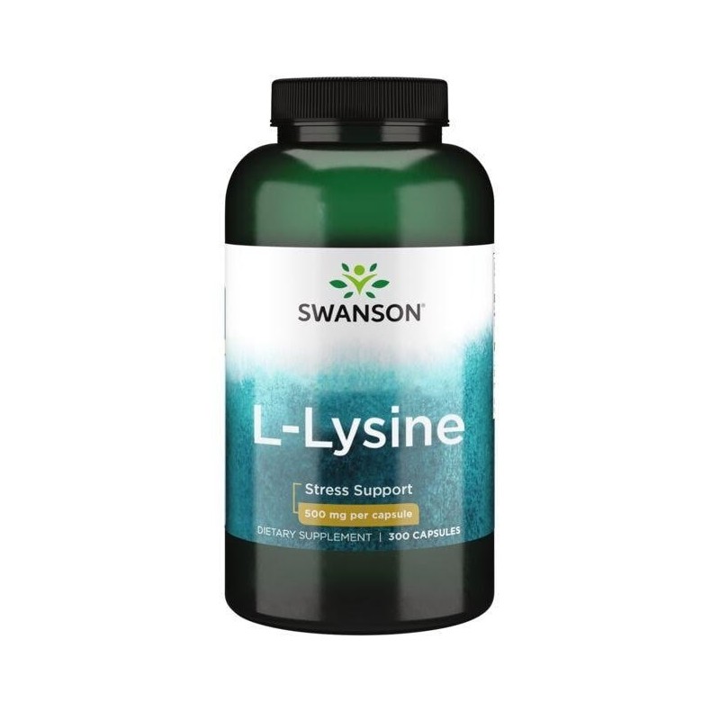 SWANSON Lysine 500 mg (300 kaps.)