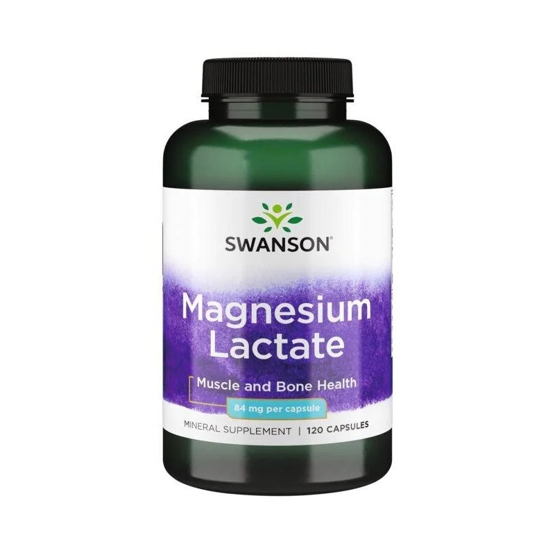 SWANSON Magnesium Lactate 84 mg (120 kaps.)