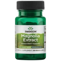 SWANSON Magnolia lekarska ekstrakt 200 mg (30 kaps.)