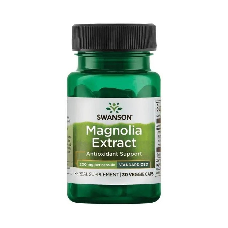 SWANSON Magnolia lekarska ekstrakt 200 mg (30 kaps.)