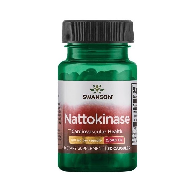 SWANSON Nattokinaza 100 mg 2000 FU (30 kaps.)