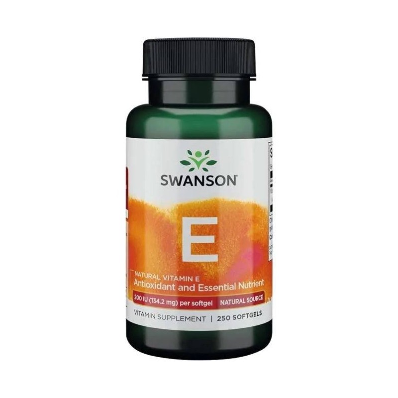 SWANSON Natural Vitamin E - Witamina E 200 IU (250 kaps.)
