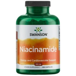 SWANSON Niacinamide 500 mg (250 kaps.)