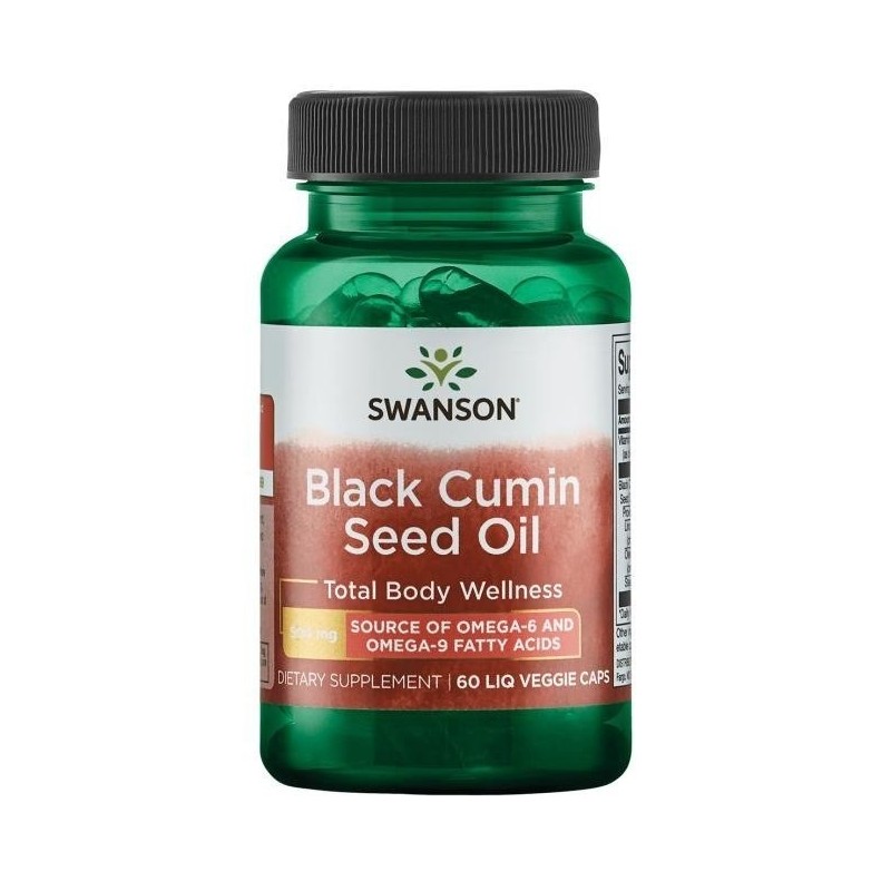 SWANSON Olej z nasion czarnego kminu 500 mg (60 kaps.)