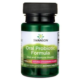 SWANSON Oral Probiotic Formula - Probiotyczna formuła dla jamy ustnej (30 tabl)