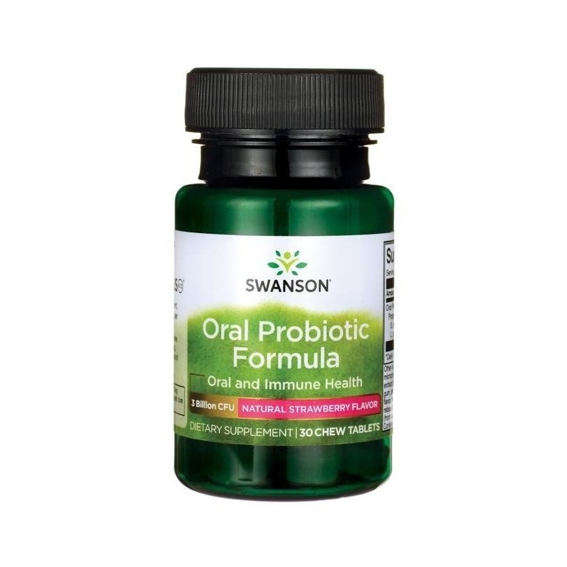 SWANSON Oral Probiotic Formula - Probiotyczna formuła dla jamy ustnej (30 tabl)