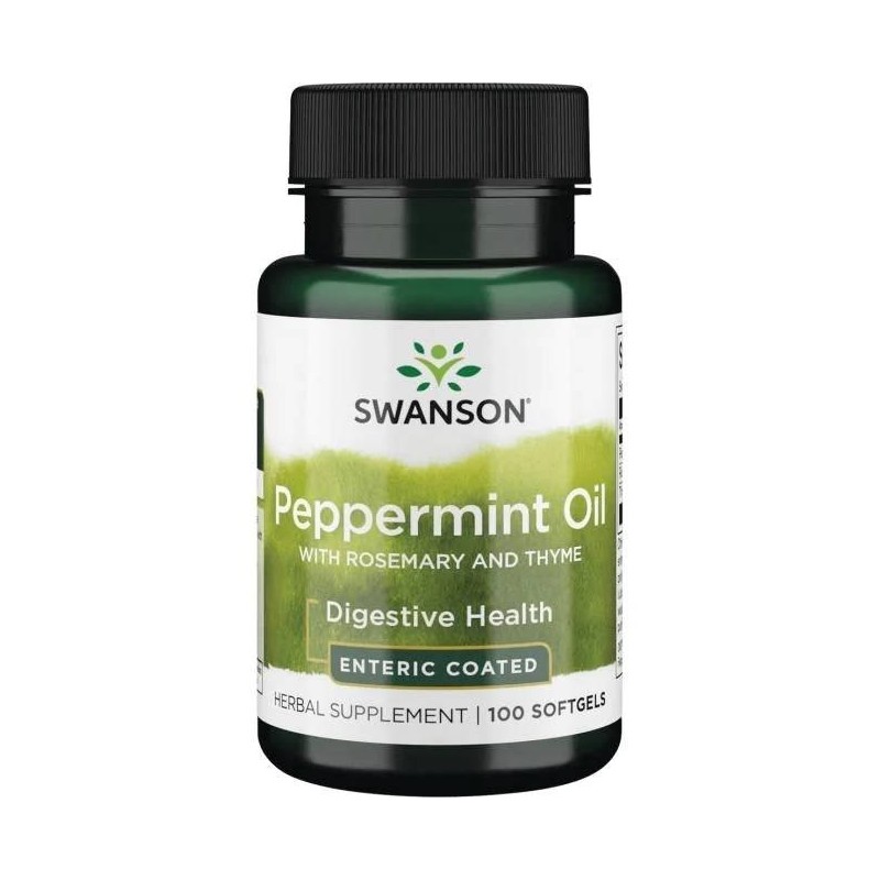 SWANSON Peppermint Oil Combination (100 kaps.)