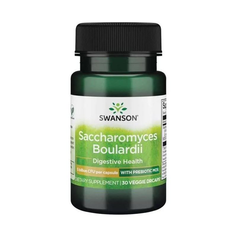 SWANSON Saccharomyces boulardii 5mld (30 kaps.)