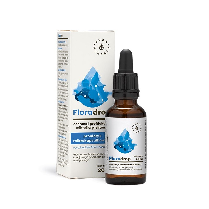 AURA HERBALS Floradrop - Lactobacillus Rhamnosus GG - probiotyk - krople (20 ml)