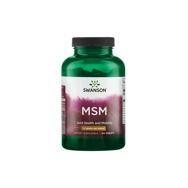 SWANSON Siarka MSM - Metylosulfonylometan TruFlex 1500 mg (120 tabl.)