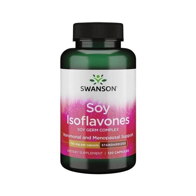 SWANSON Soy Isoflavones- Izoflawony sojowe (120 kaps.)