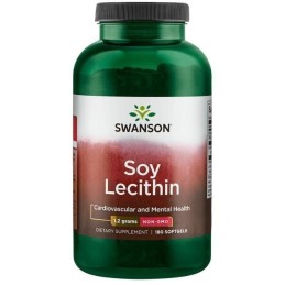 SWANSON Soy Lecithin - Lecytyna z soi 1200 mg (180 kaps.)