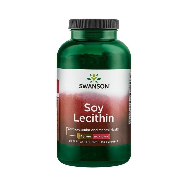 SWANSON Soy Lecithin - Lecytyna z soi 1200 mg (180 kaps.)