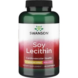 SWANSON Soy Lecithin - Lecytyna z soi 1200 mg (90 kaps.)
