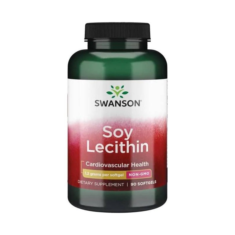 SWANSON Soy Lecithin - Lecytyna z soi 1200 mg (90 kaps.)