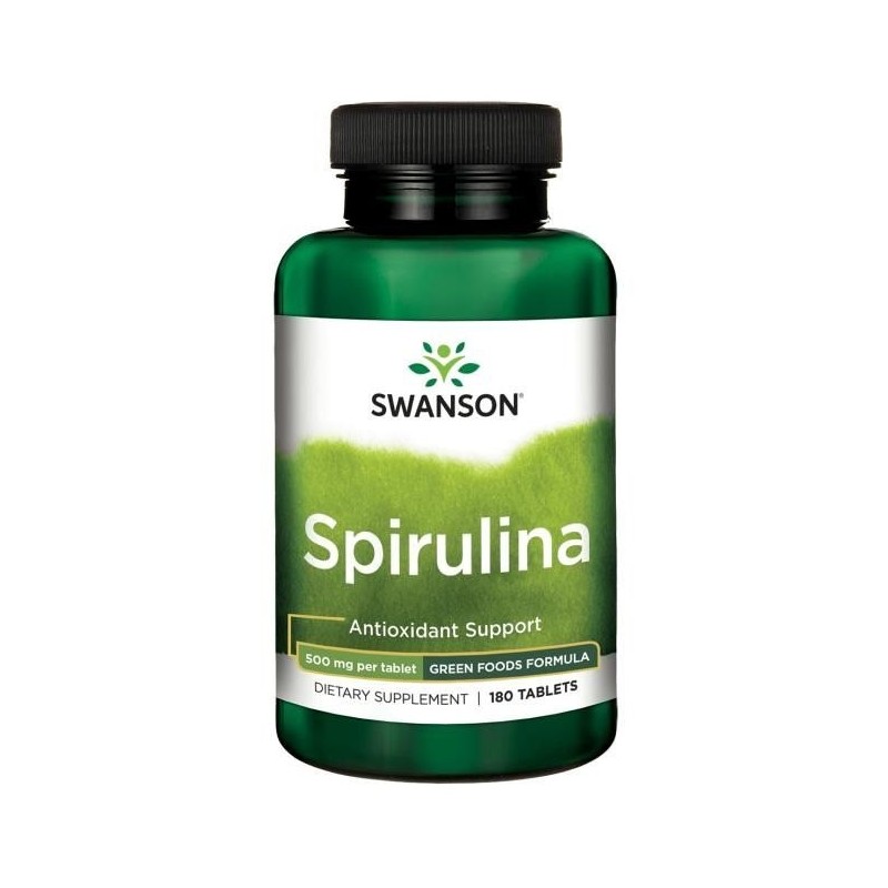 SWANSON Spirulina 500 mg (180 tabl.)