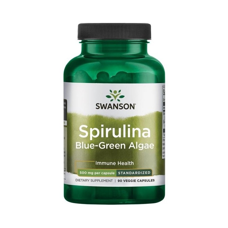 SWANSON Spirulina Blue-Green Algae (90 kaps.)