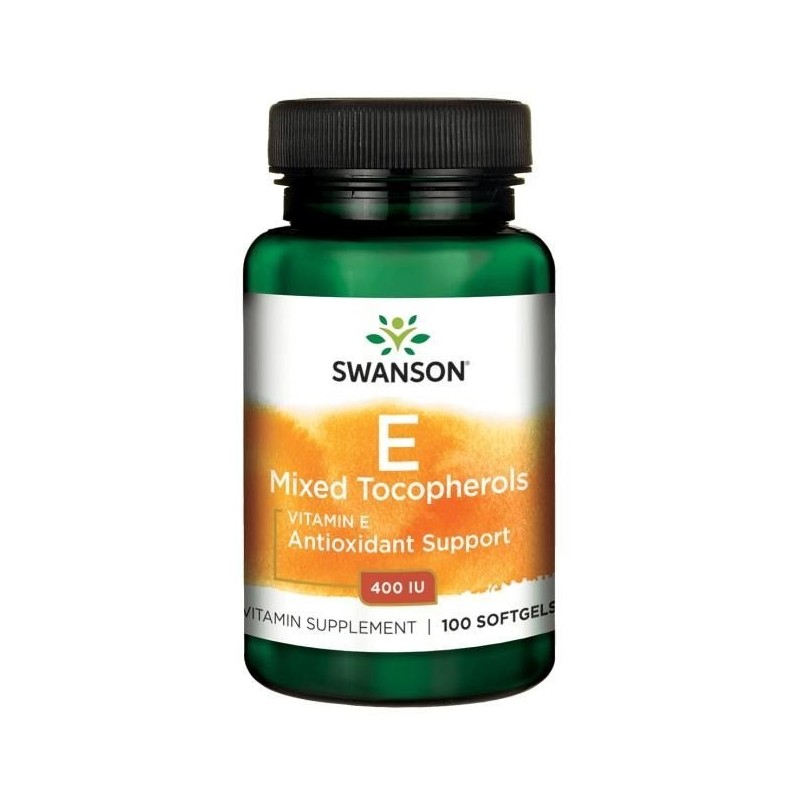 SWANSON Vitamine E Mixed Tocopherolos 400 IU (100 kaps.)