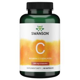 SWANSON Witamina C 1000 + dzika róża (90 kaps.)