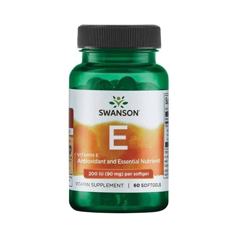 SWANSON Witamina E 200 IU (60 kaps.)