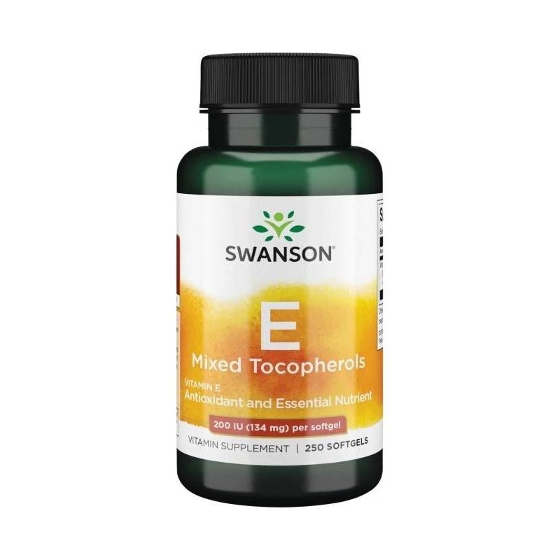SWANSON Witamina E mieszanka 200 IU (250 kaps.)