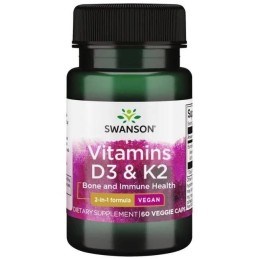 SWANSON Witamina K2 & D3 (60 kaps.)