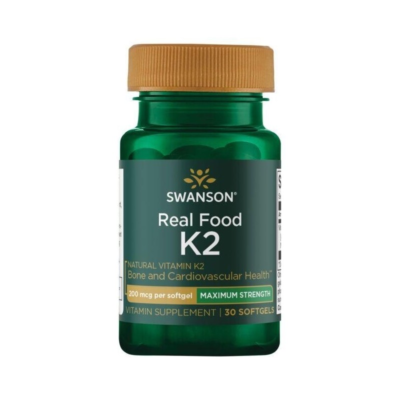 SWANSON Witamina K2 naturalna 200 mcg (30 kaps.)