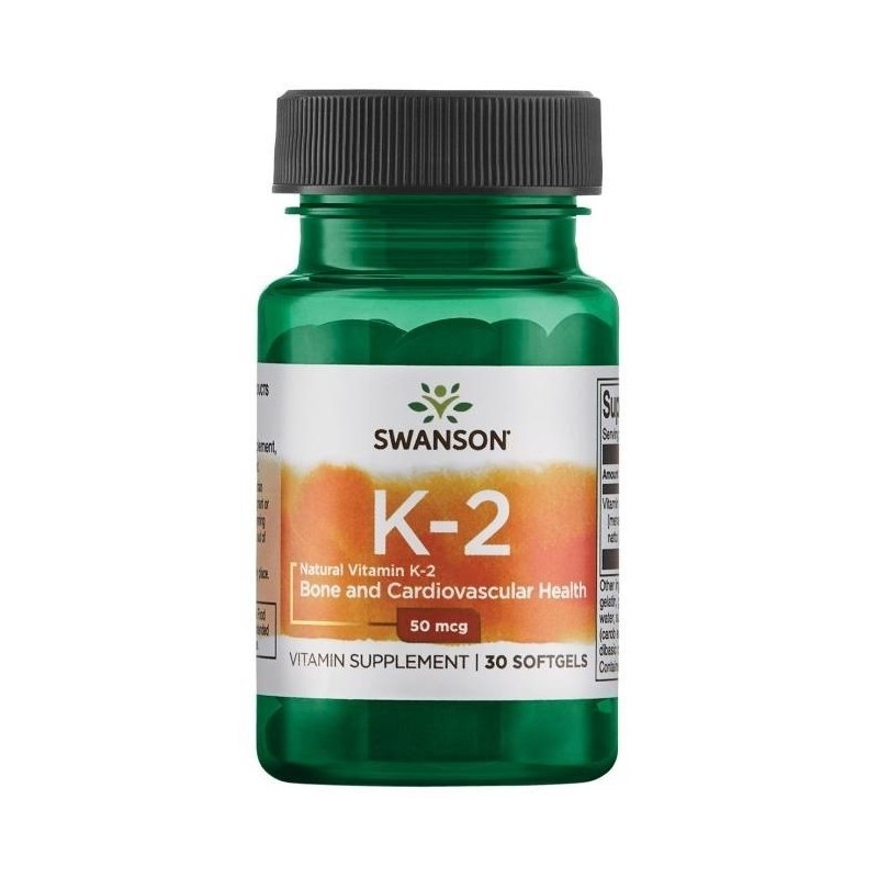 SWANSON Witamina K2 naturalna 50 mcg (30 kaps.)