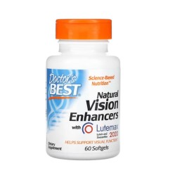 DOCTOR'S BEST Natural Vision Enhacers with FloraGLO Lutein - Luteina I Zeaksantyna (60 kaps.)