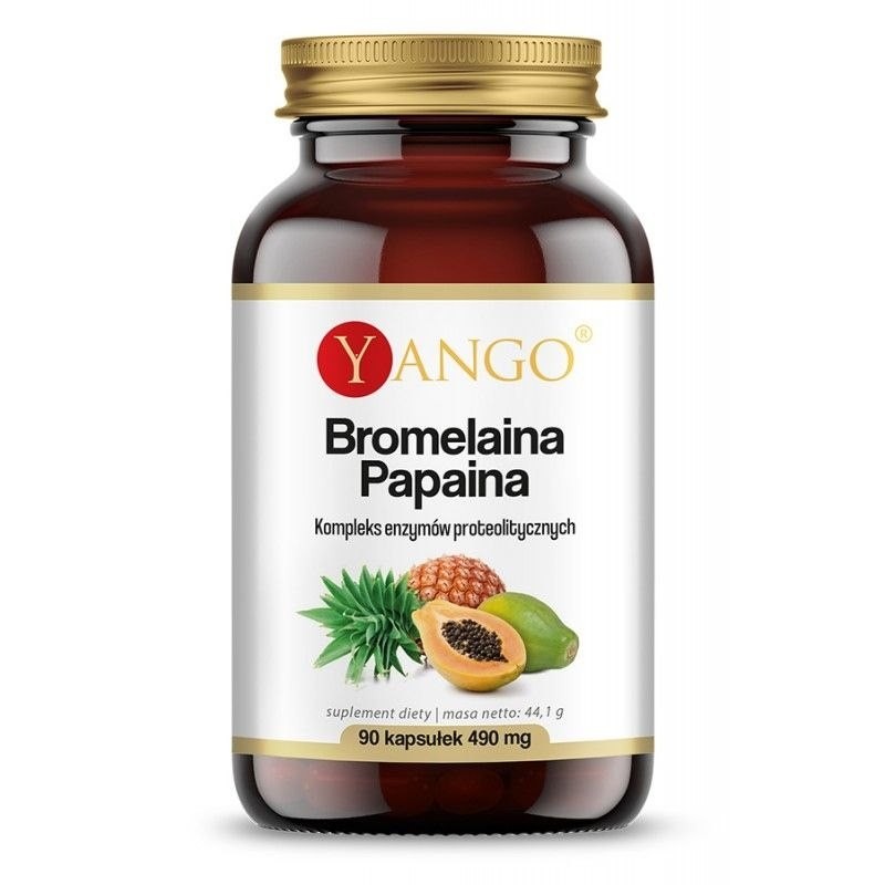 YANGO Bromelaina + Papaina (90 kaps.)