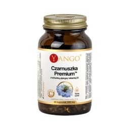 YANGO Czarnuszka Premium z kurkuminą, piperyną i witaminą D3 (60 kaps.)