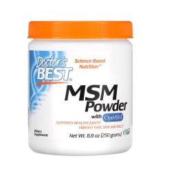 DOCTOR'S BEST Siarka MSM - OptiMSM Metylosulfonylometan (250 g)