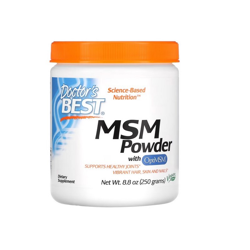 DOCTOR'S BEST Siarka MSM - OptiMSM Metylosulfonylometan (250 g)