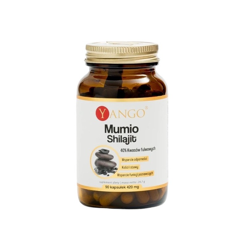 YANGO Mumio - 40% kwasów fulwowych (90 kaps.)