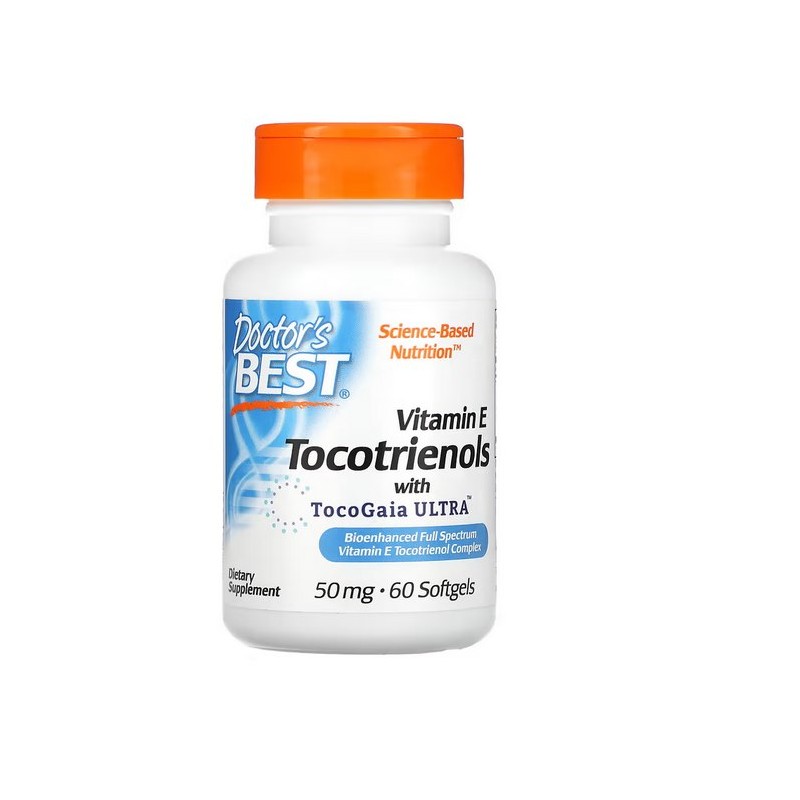 DOCTOR'S BEST Tokotrienole EVNol SupraBio - Witamina E (60 kaps.)