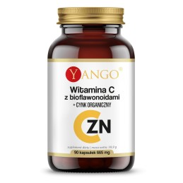 YANGO Witamina C z bioflawonoidami + Cynk organiczny (90 kaps.)