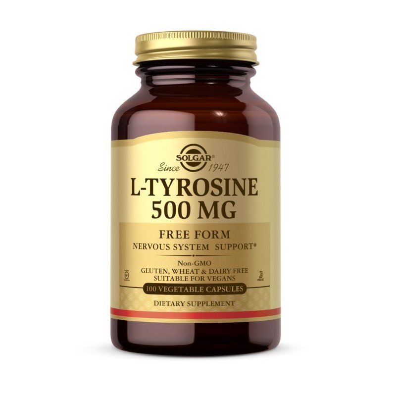 SOLGAR L-Tyrosine - L-Tyrozyna 500 mg (100 kaps.)