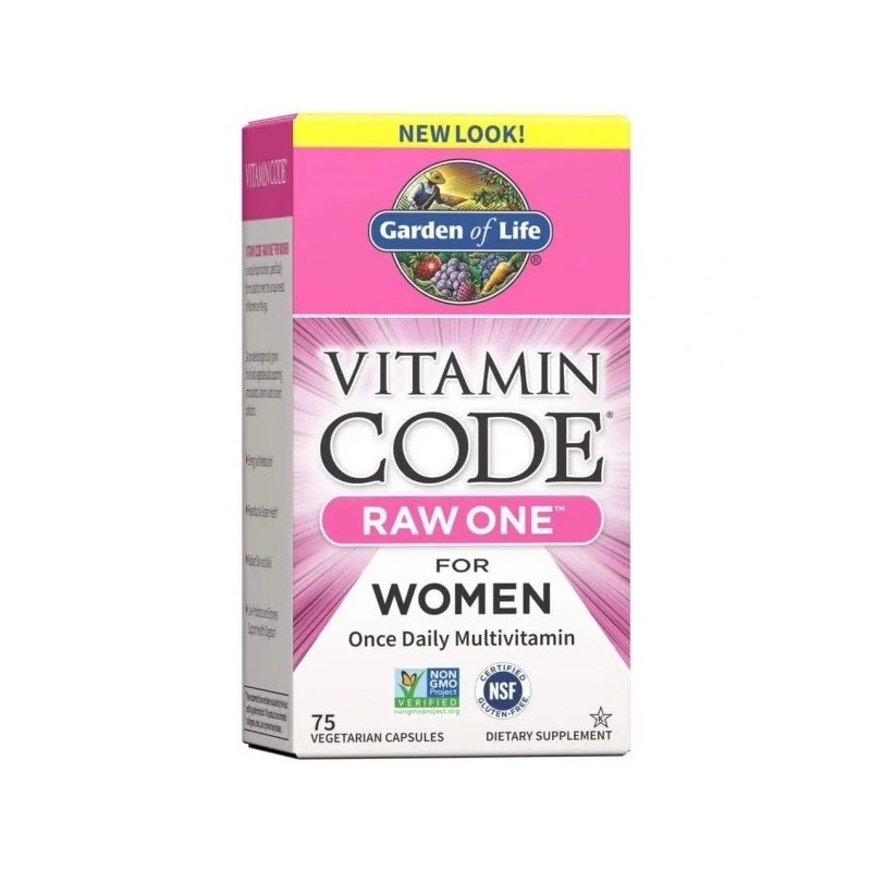 GARDEN OF LIFE Vitamin Code RAW One for Women - dla Kobiet (75 kaps.)
